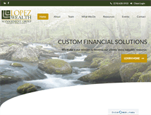 Tablet Screenshot of lopezwealth.com